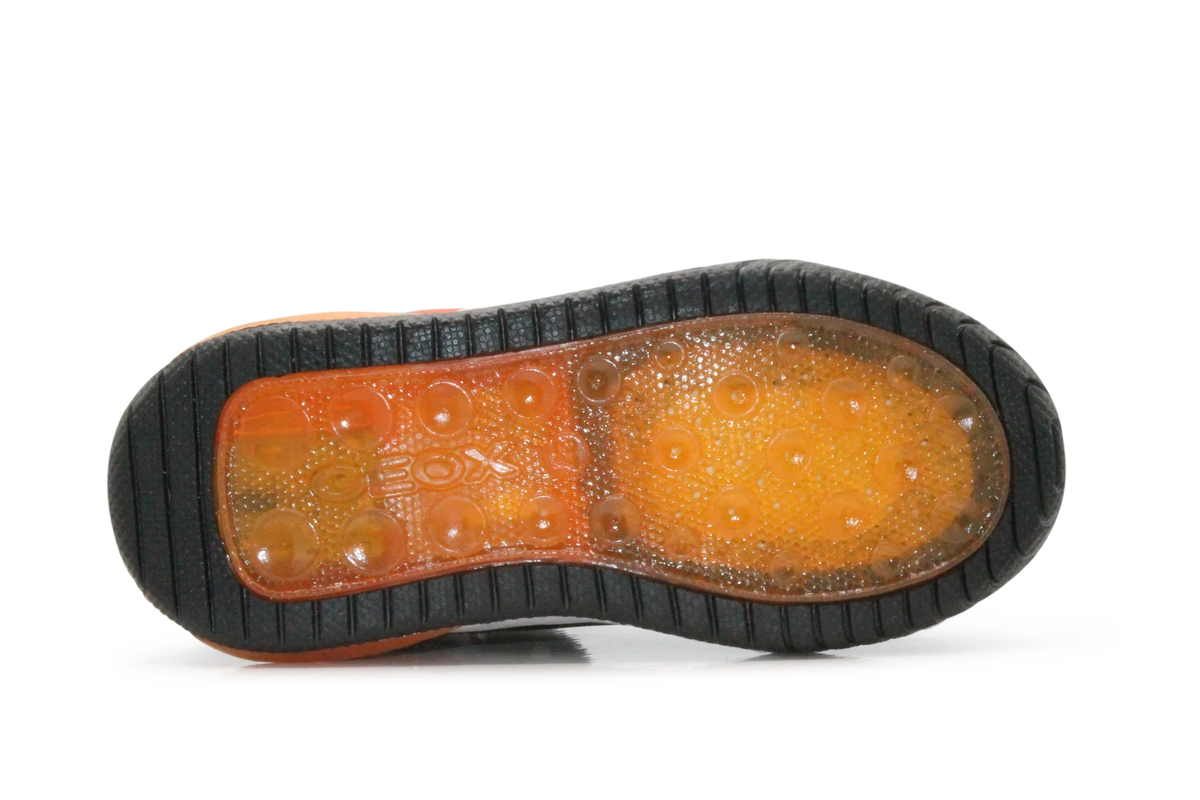 Geox Basket Inek lichtjes Schoenen Jongens - Black Orange