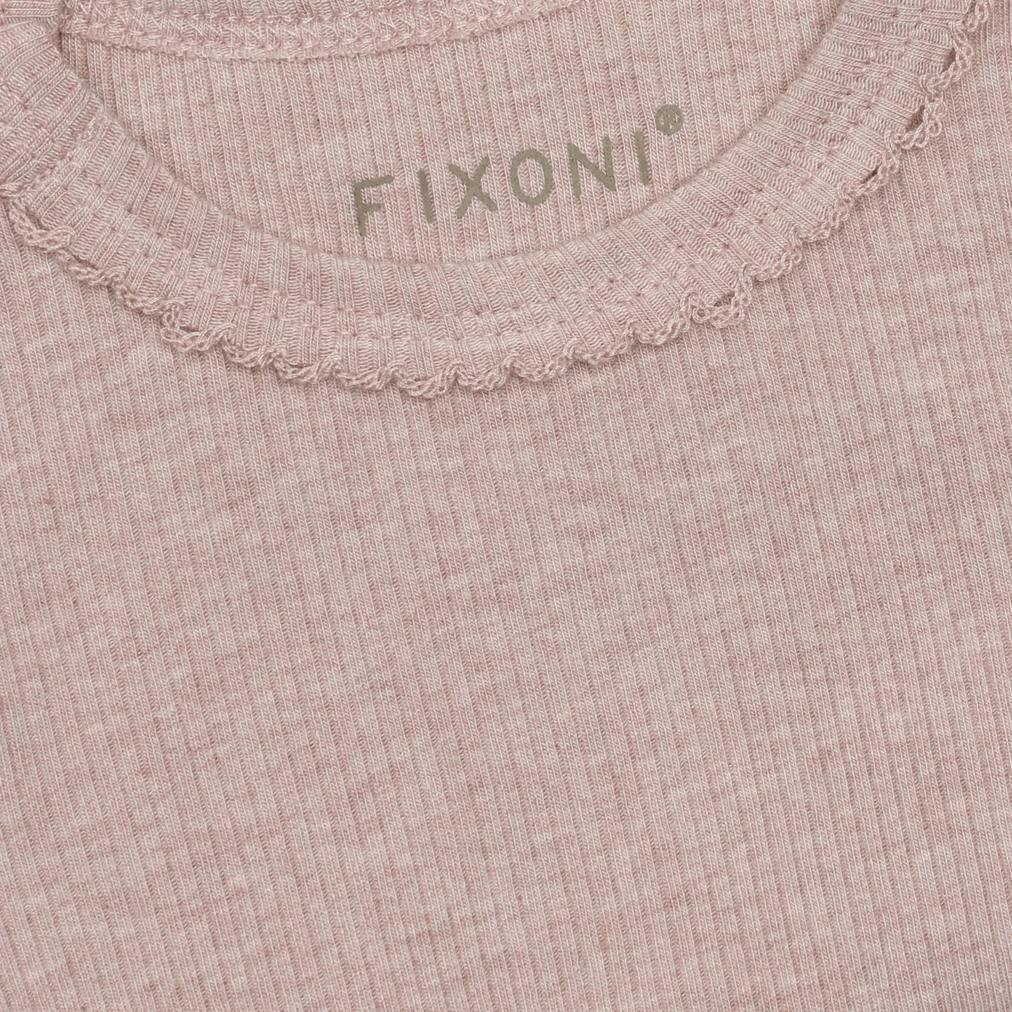 Fixoni Body LS Melange Rib - Pale Mauve Melange - hatshoe