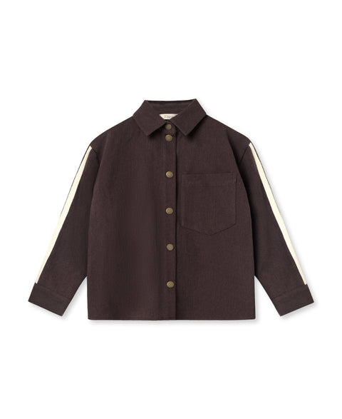 Fliink Jongens Shirt Donny - Coffee Bean