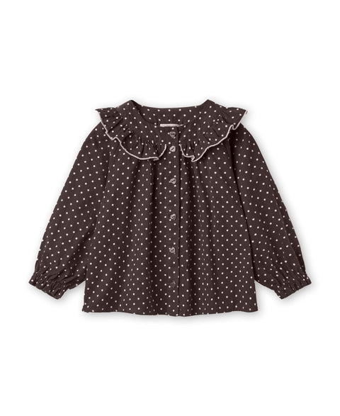 Fliink Meisjes Blouse Dolly - Coffee Bean