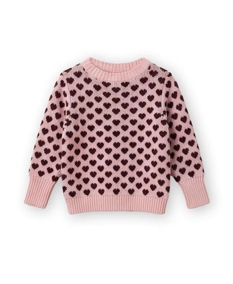 Fliink Meisjes Pullover Janie - Pink Burgendy
