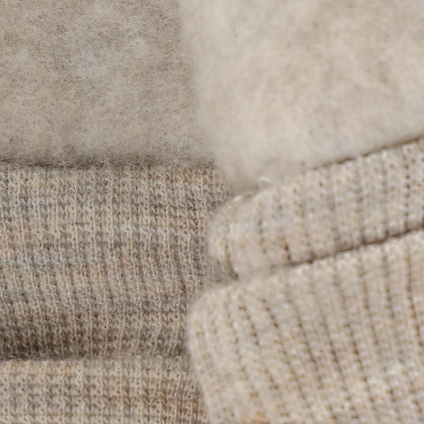 HUTTEliHUT Mittens Wool Fleece - Camel Melange - hatshoe