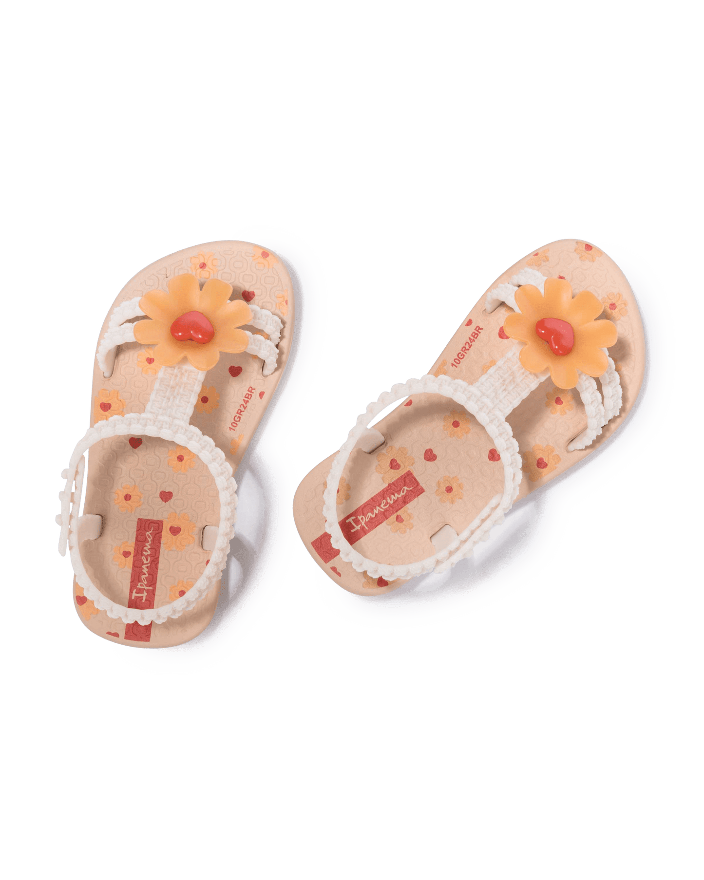 Ipanema Daisy Baby Slippers - Oranje - hatshoe