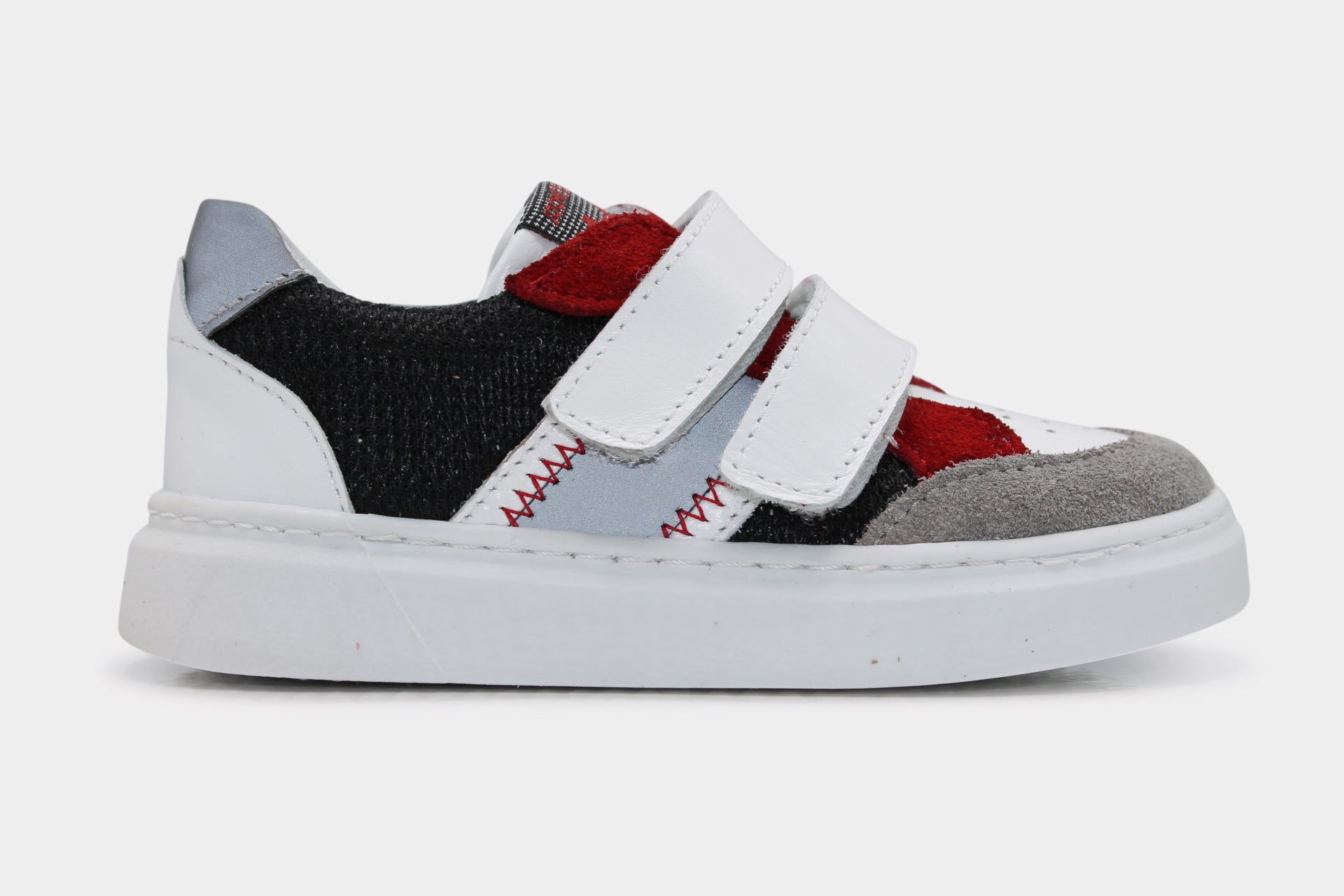 Jochie en Freaks Klittenband Schoen Evan - Rood - hatshoe