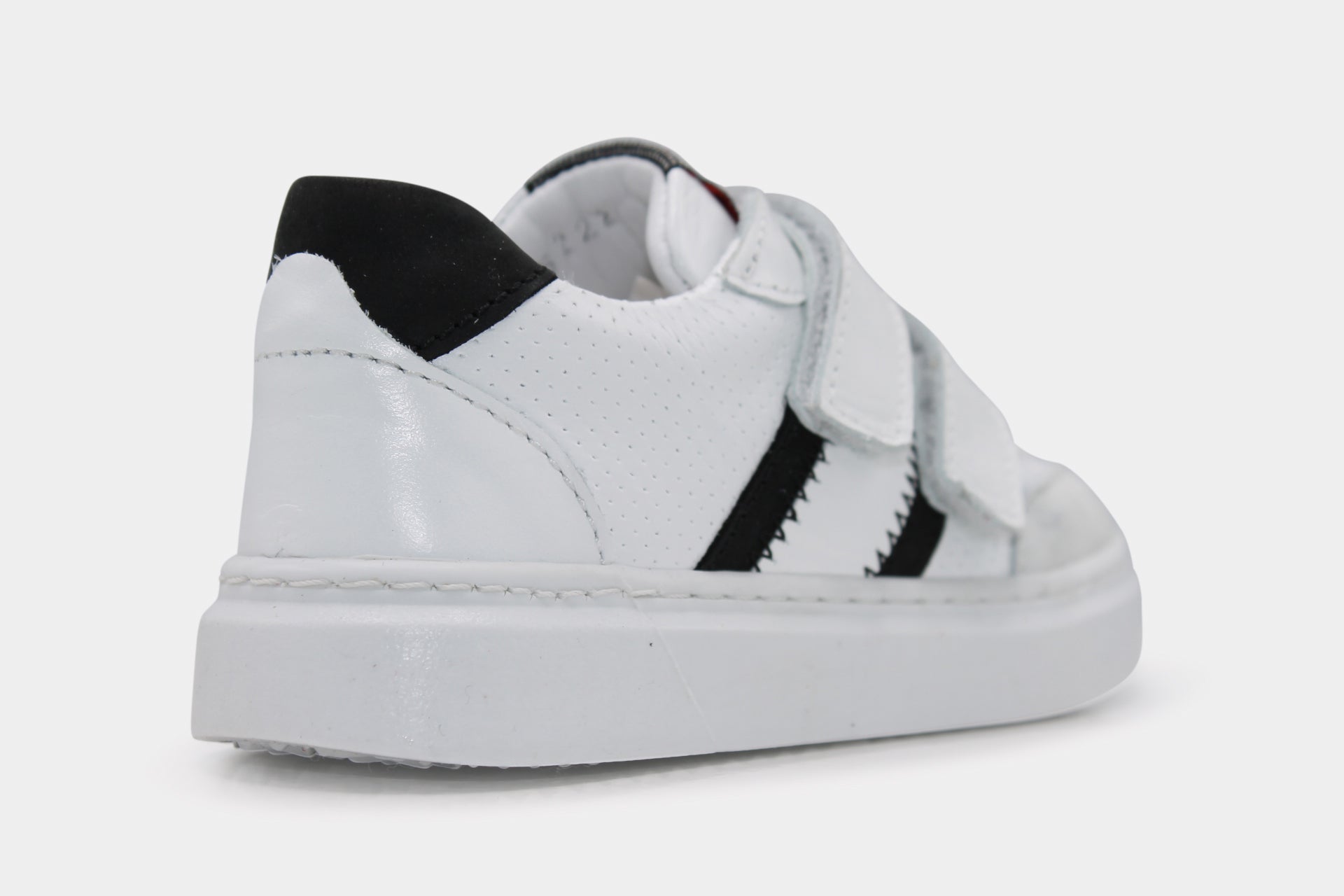 Jochie en Freaks Klittenband Schoen Evan - Wit - hatshoe