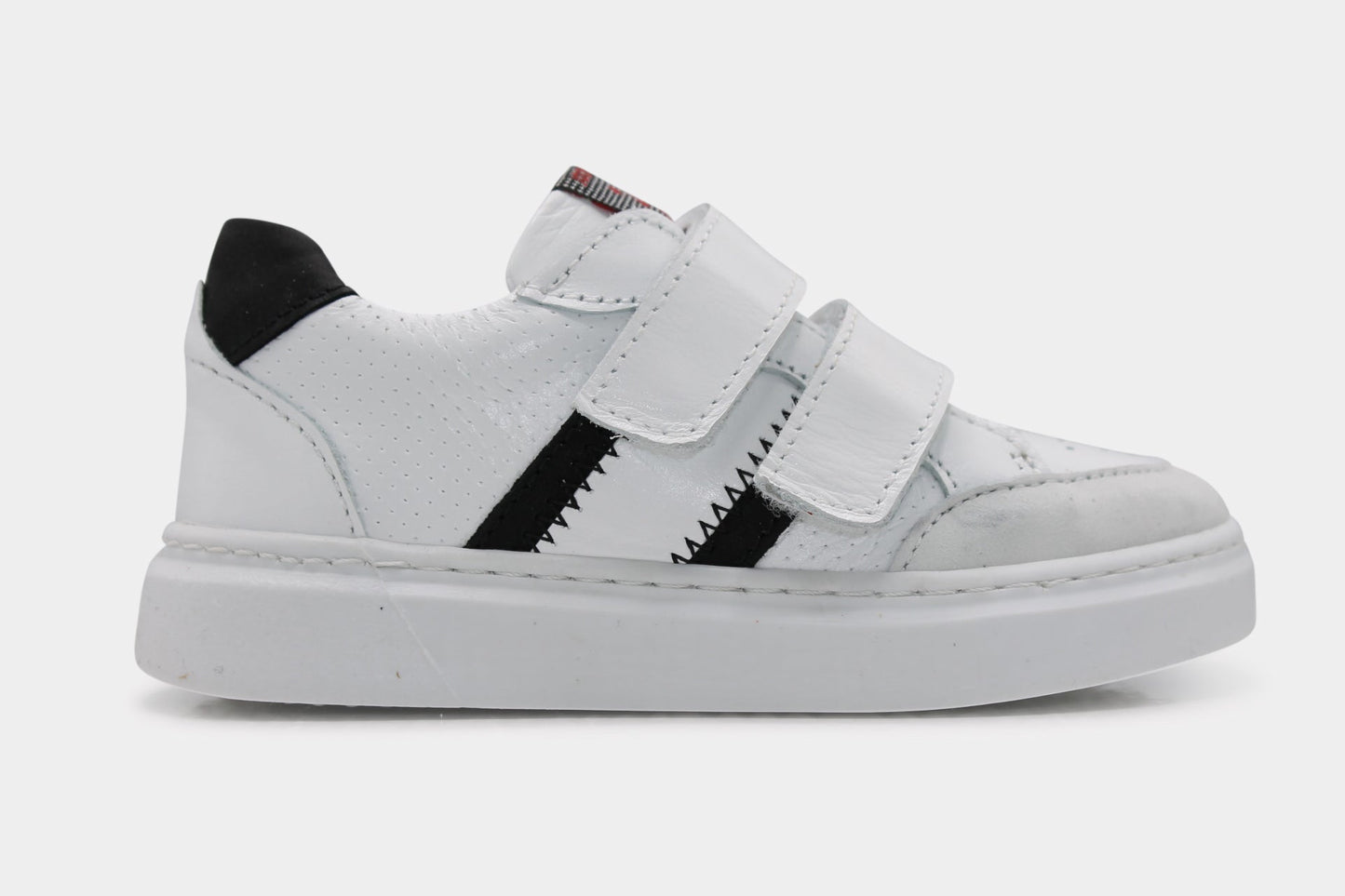 Jochie en Freaks Klittenband Schoen Evan - Wit - hatshoe