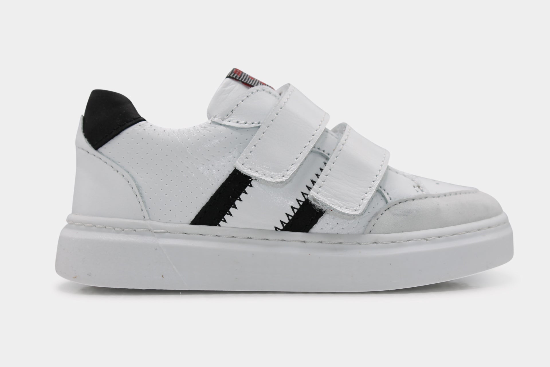 Jochie en Freaks Klittenband Schoen Evan - Wit - hatshoe