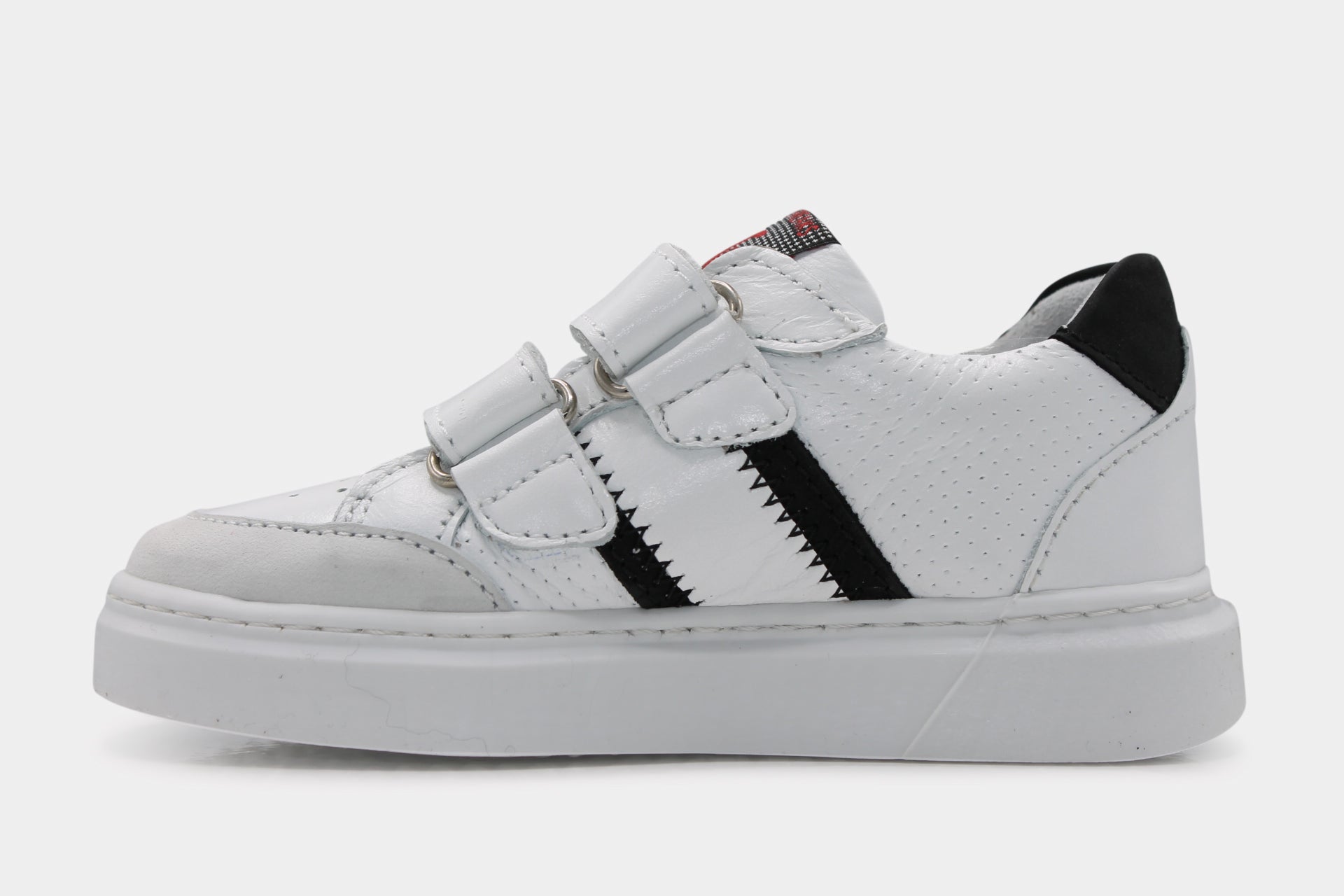 Jochie en Freaks Klittenband Schoen Evan - Wit - hatshoe