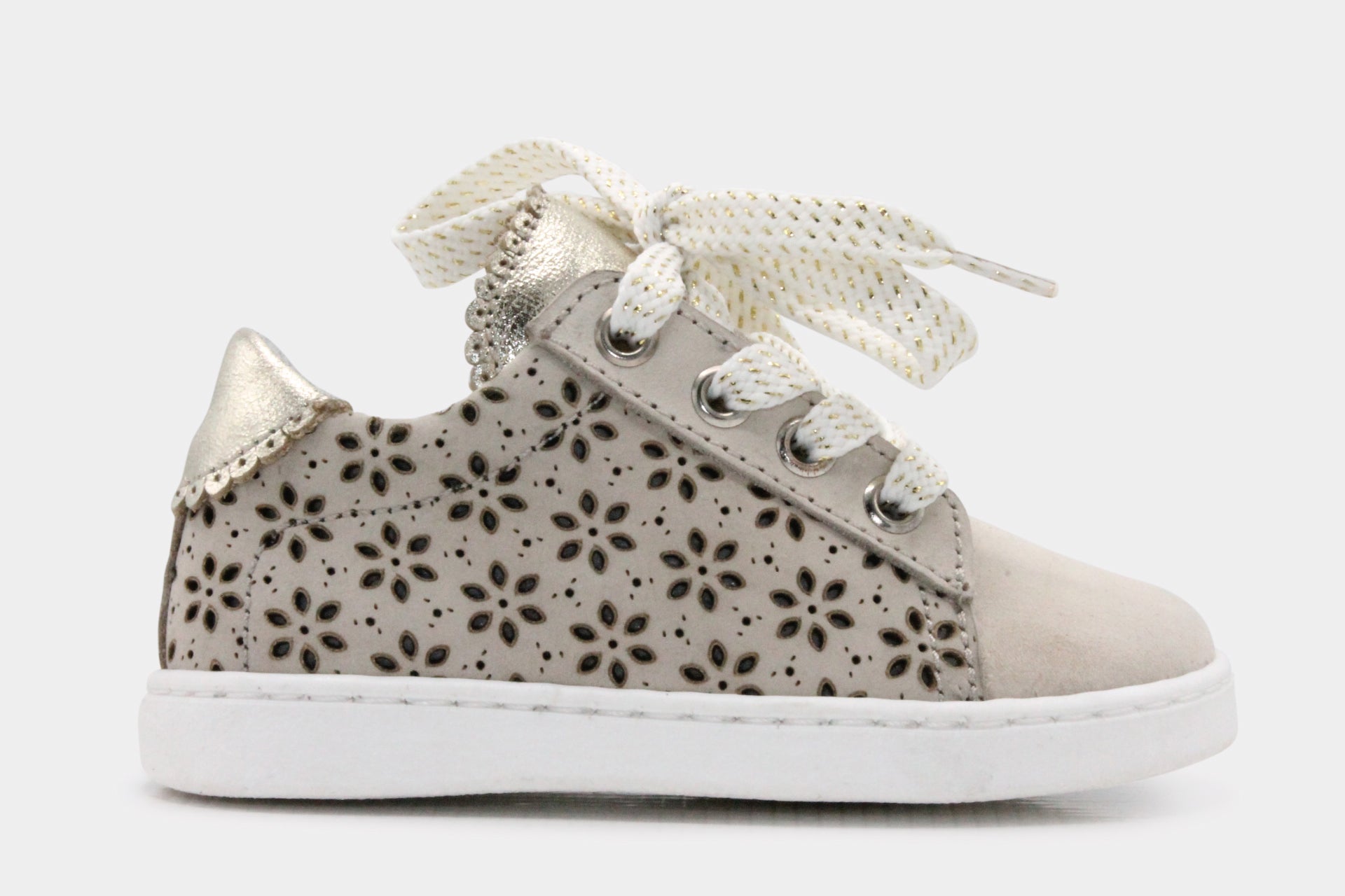 Jochie en Freaks Veterschoen Eefje - Beige - hatshoe