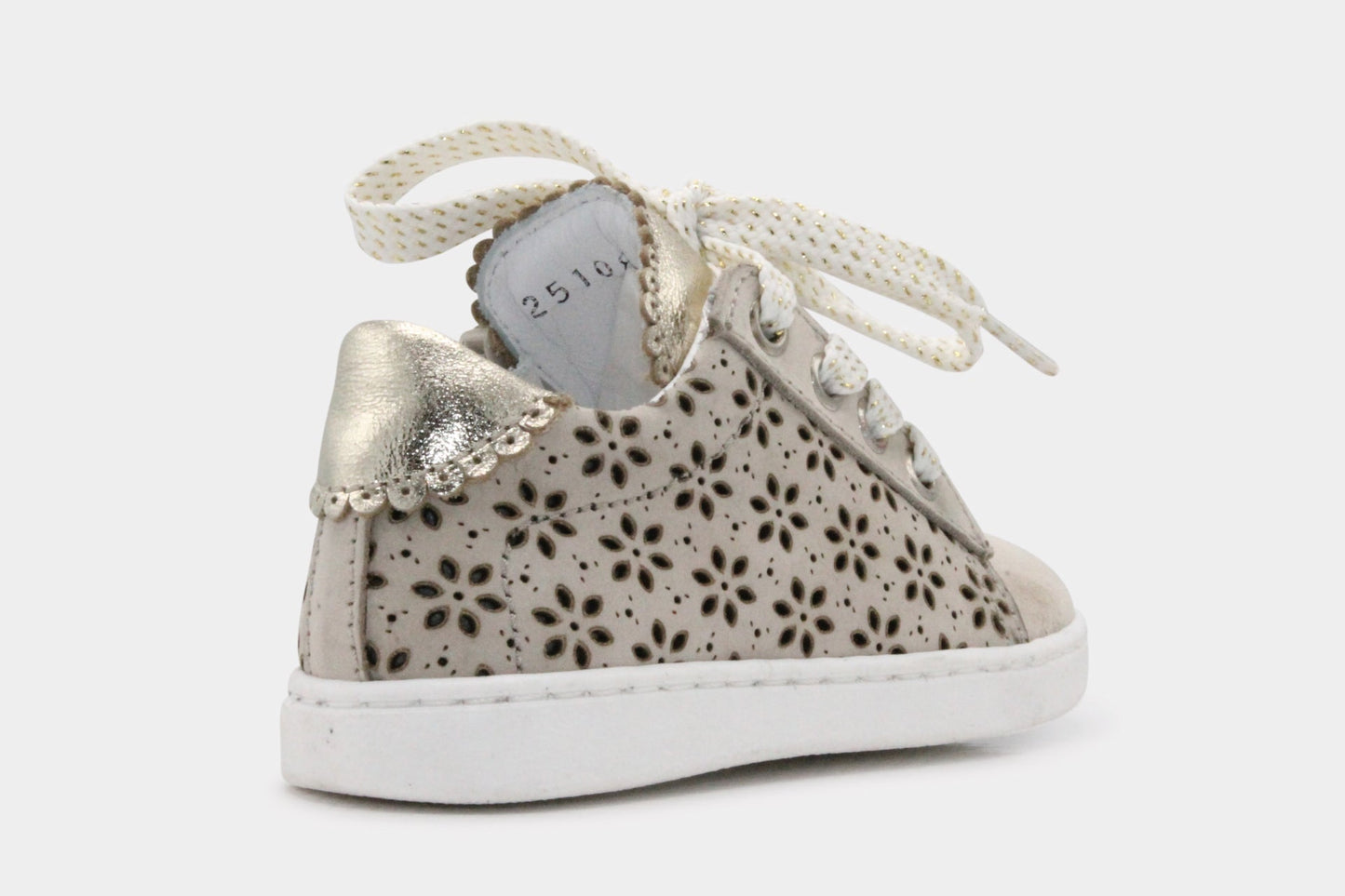 Jochie en Freaks Veterschoen Eefje - Beige - hatshoe