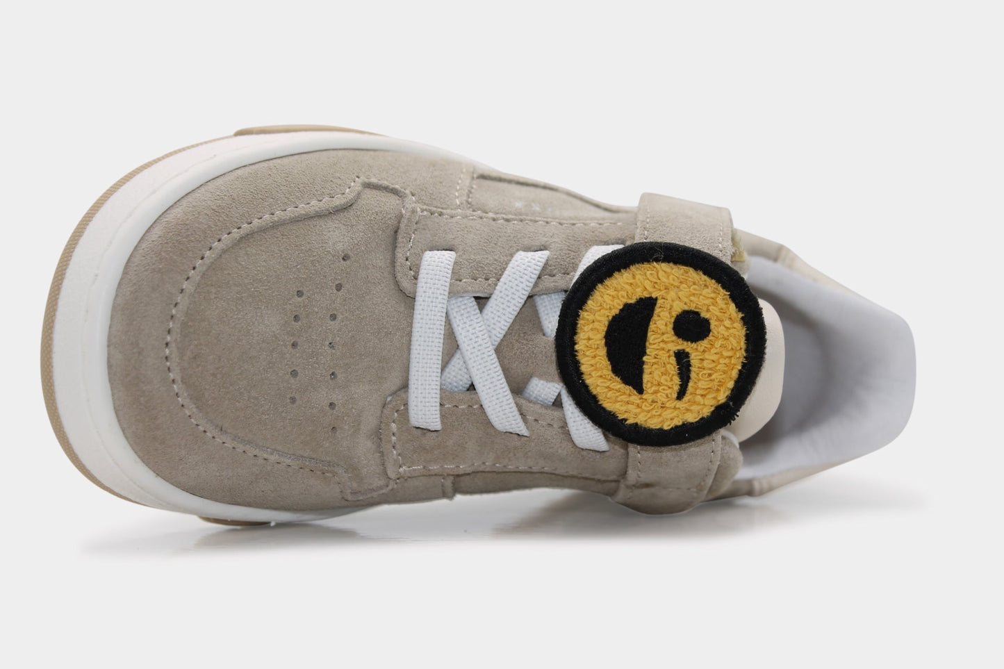 Nubikk Klittenband Schoen Basket Court Jr - Beige - hatshoe