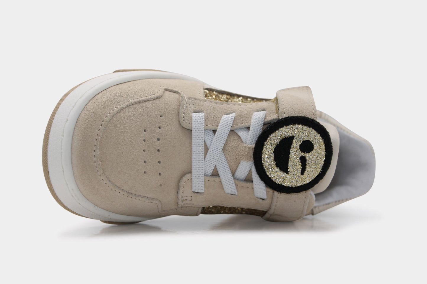 Nubikk Klittenband Schoen Basket Court Jr - Goud - hatshoe