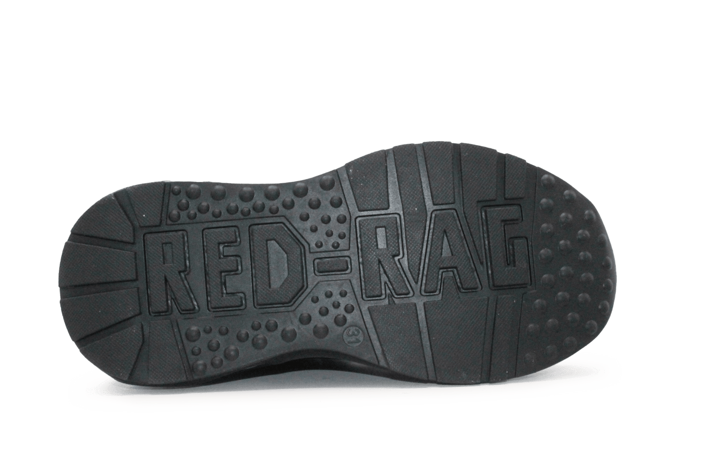 Red - Rag Jongens Sneaker 15825 - Zwart Rainbow - hatshoe