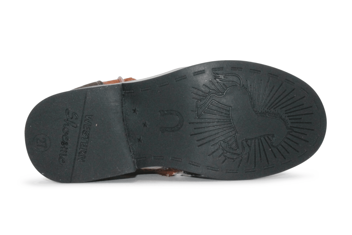 Shoesme Cowboylaars Meisjes - Donkerbruin Groen - hatshoe