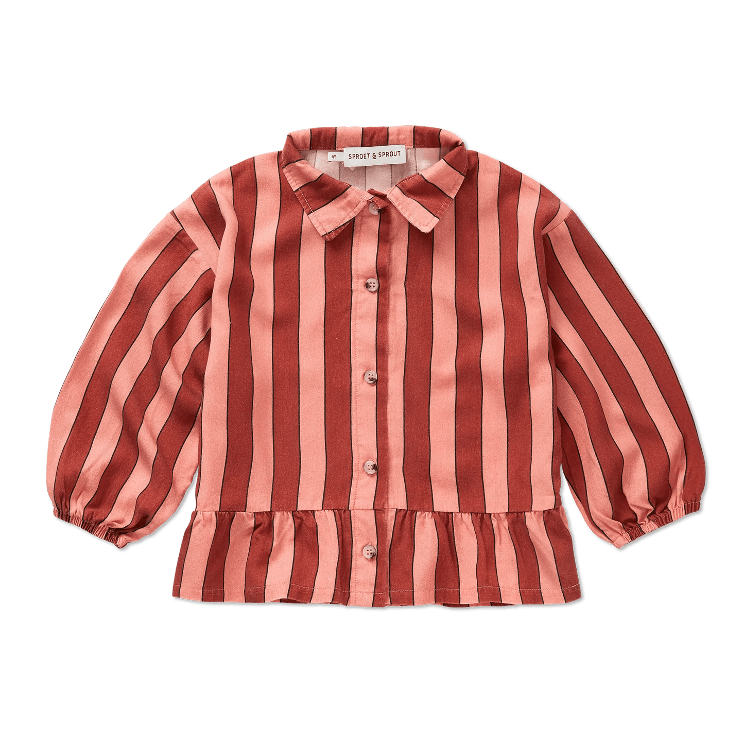 Sproet & Sprout Blouse Stripe - Garnet - hatshoe