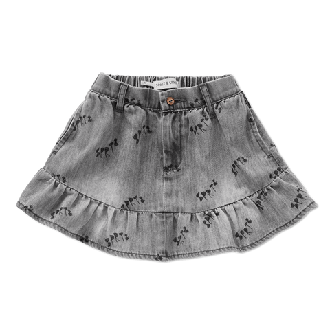 Sproet & Sprout Spijkerrok - Grey Denim
