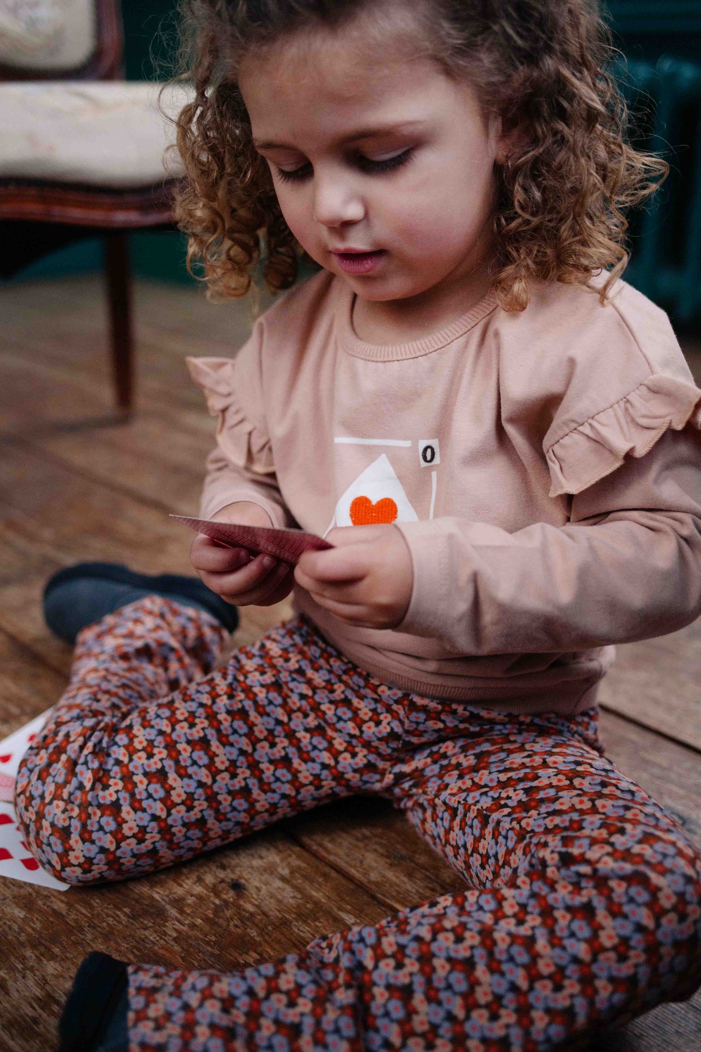 Riffle Flared Broek Percy - Flowerprint