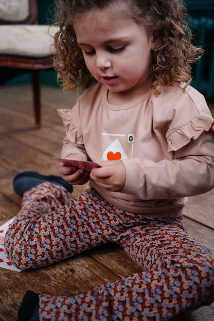 Riffle Flared Broek Percy - Flowerprint