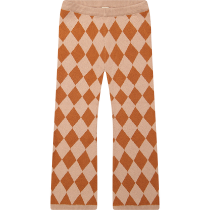 Riffle Flared Broek Percy - Sirocco / Leather Brown