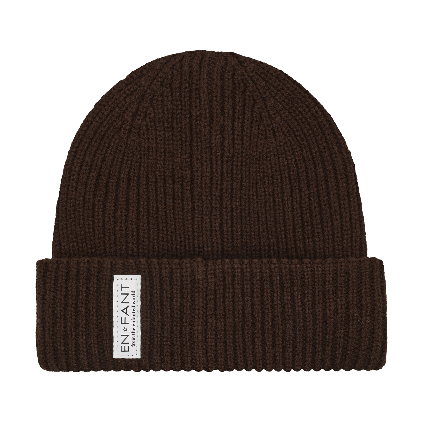 En Fant Beanie w. Lining - Coffee Bean