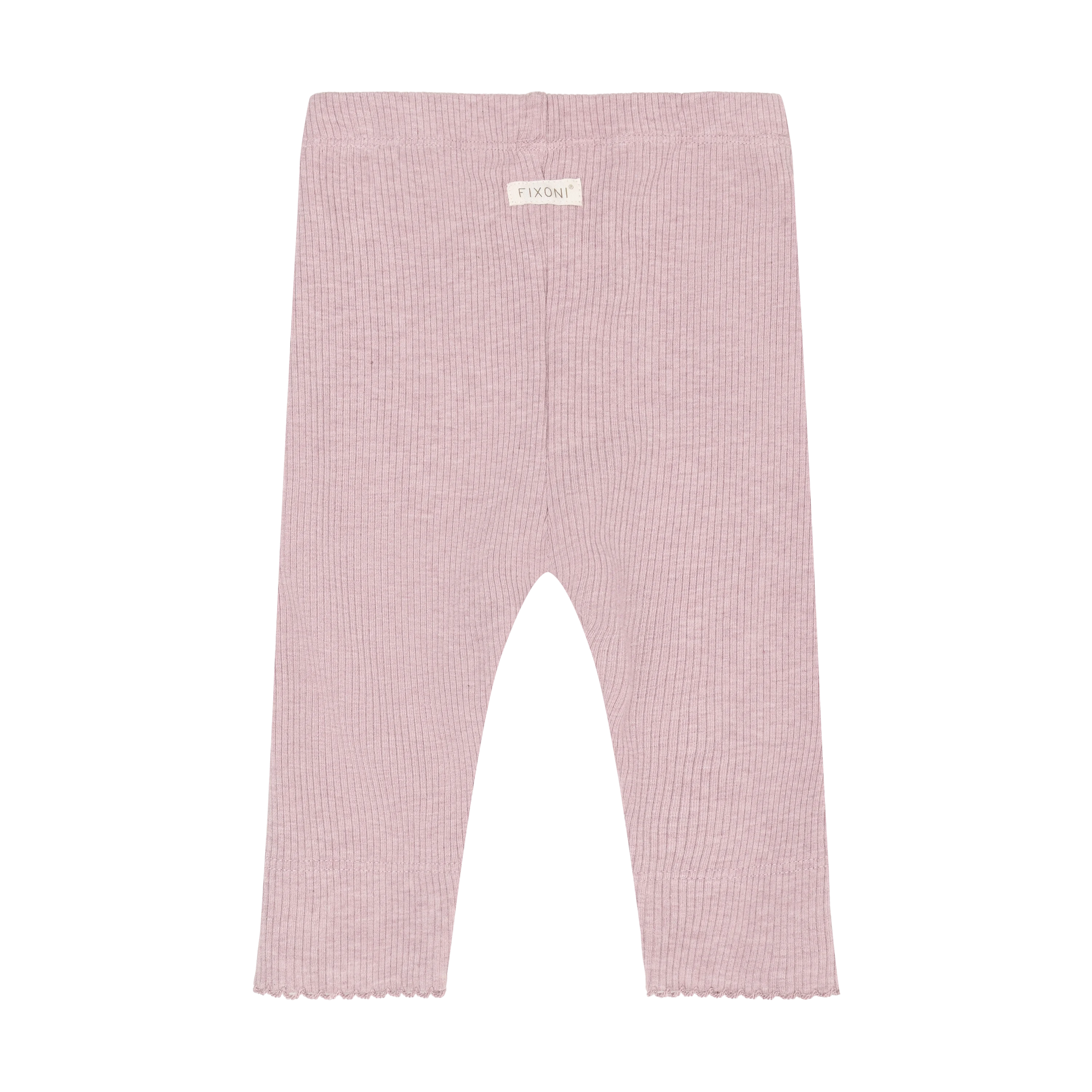 Fixoni Leggings Melange Rib - Pale Mauve Melange