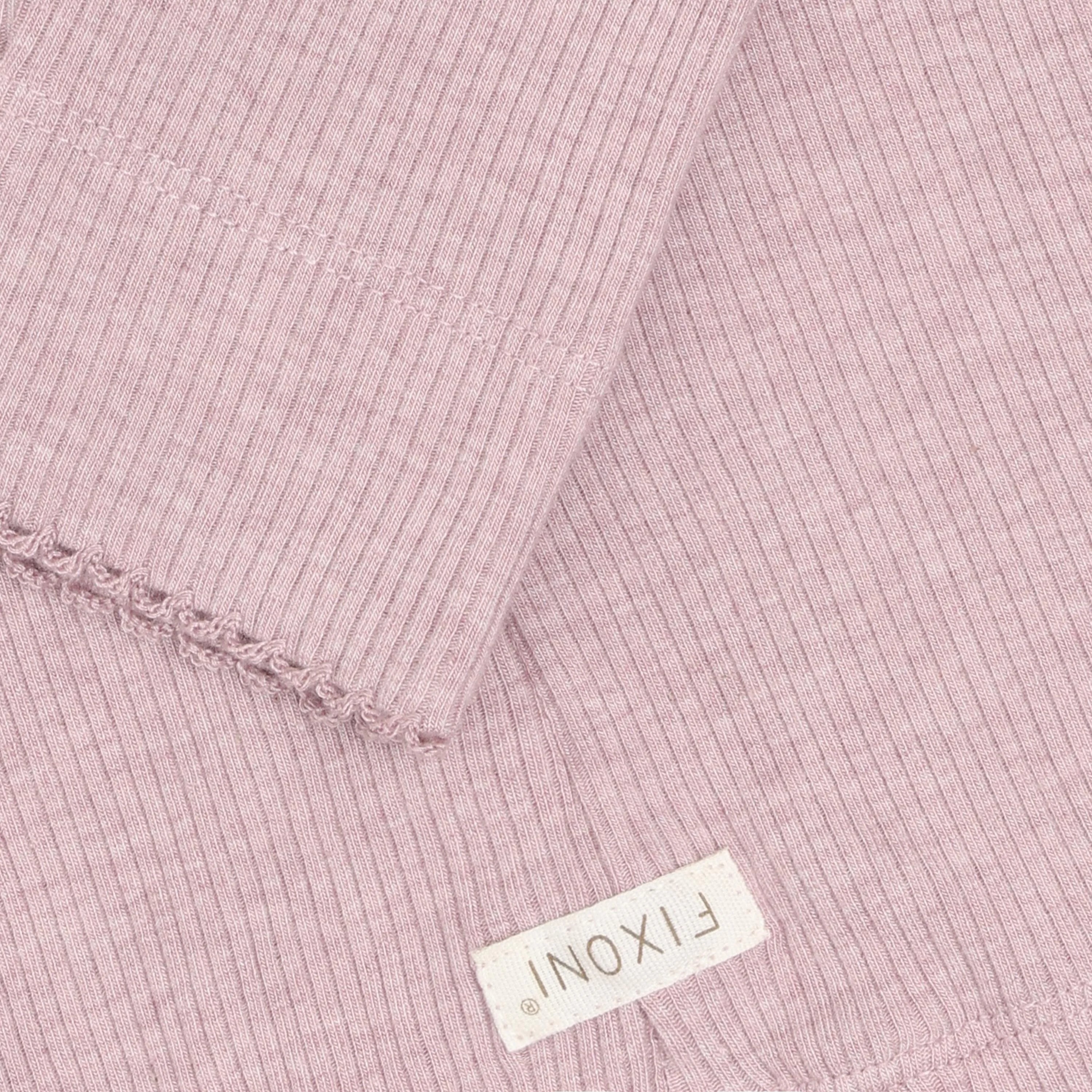 Fixoni Leggings Melange Rib - Pale Mauve Melange