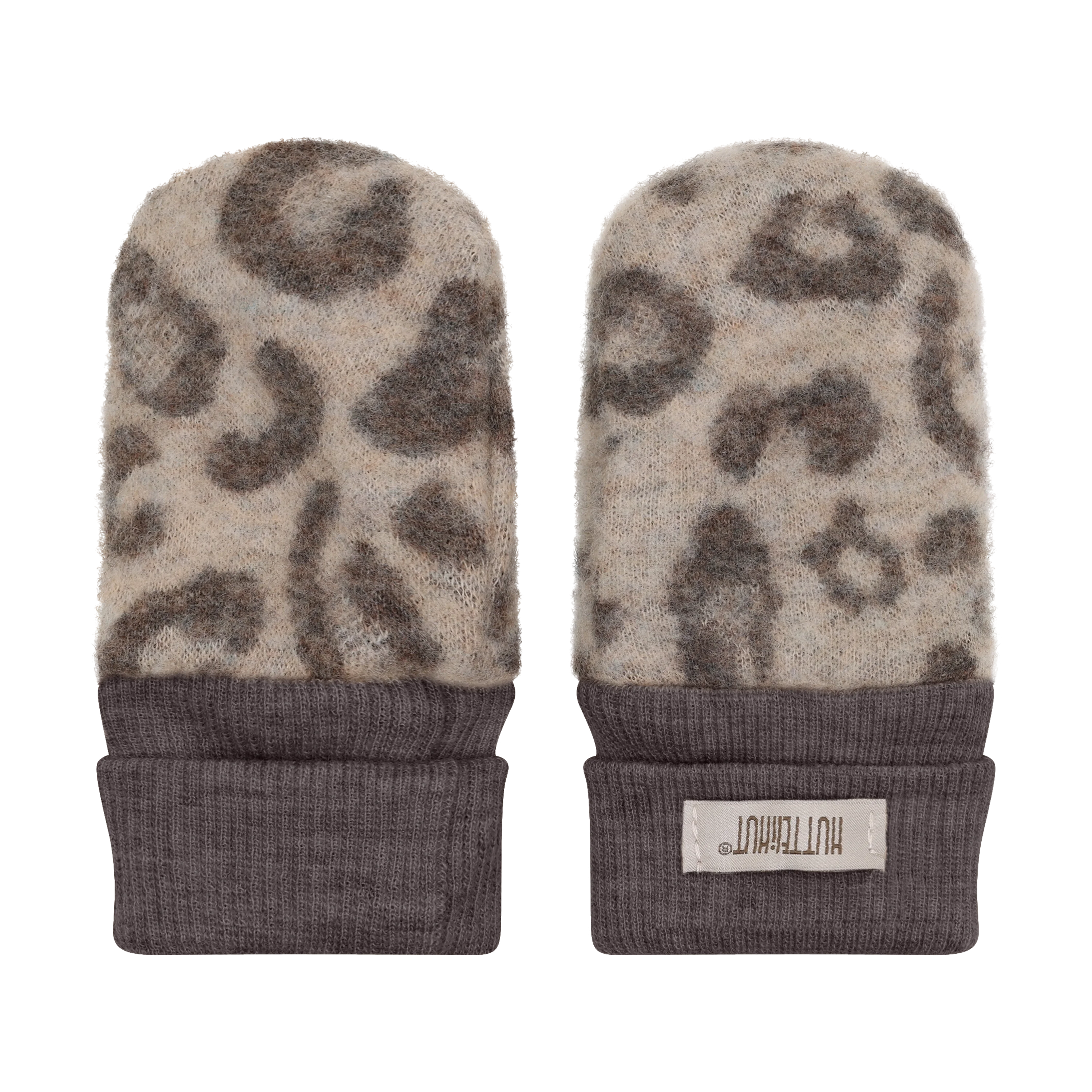 HUTTEliHUT Mittens Wool Fleece 2-layer - Camel Melange