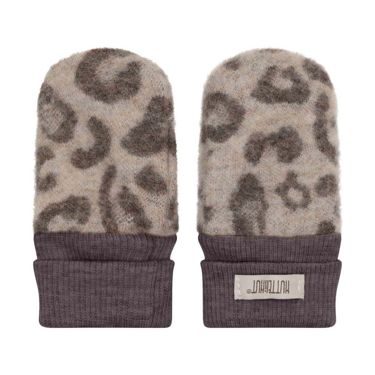 HUTTEliHUT Mittens Wool Fleece 2-layer - Camel Melange