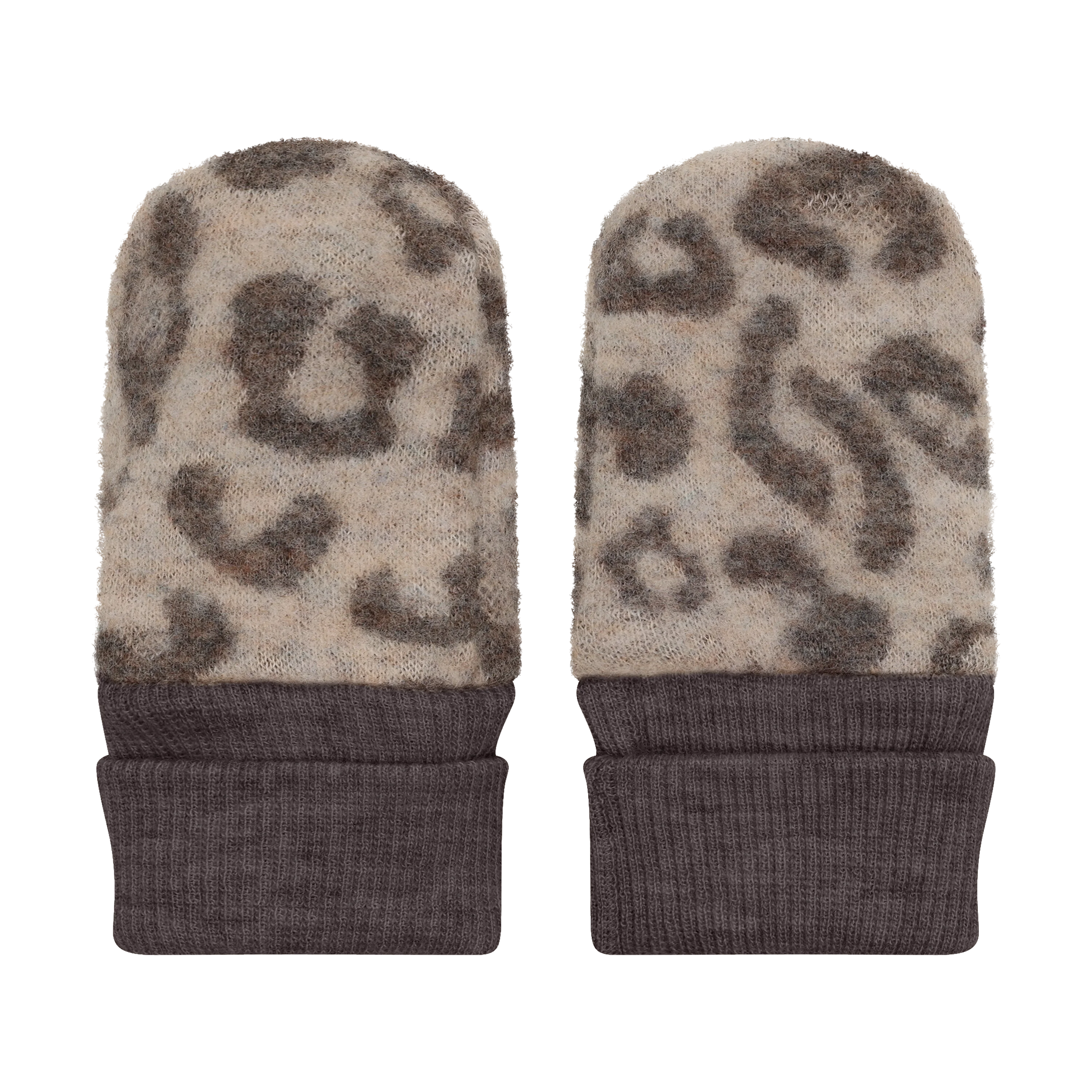 HUTTEliHUT Mittens Wool Fleece 2-layer - Camel Melange