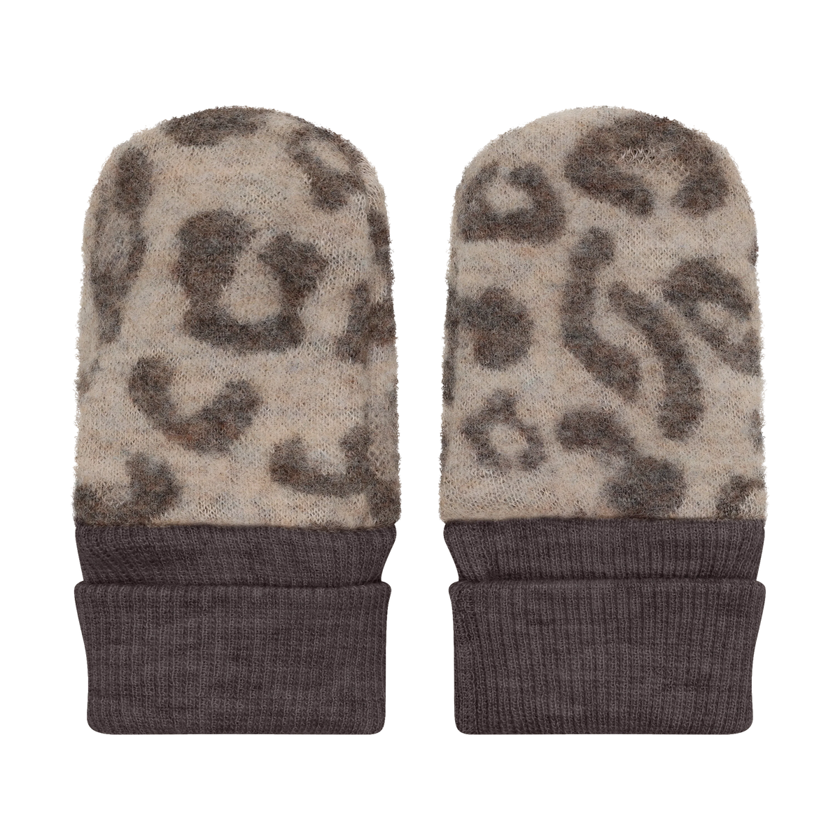HUTTEliHUT Mittens Wool Fleece 2-layer - Camel Melange