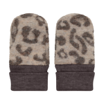 HUTTEliHUT Mittens Wool Fleece 2-layer - Camel Melange