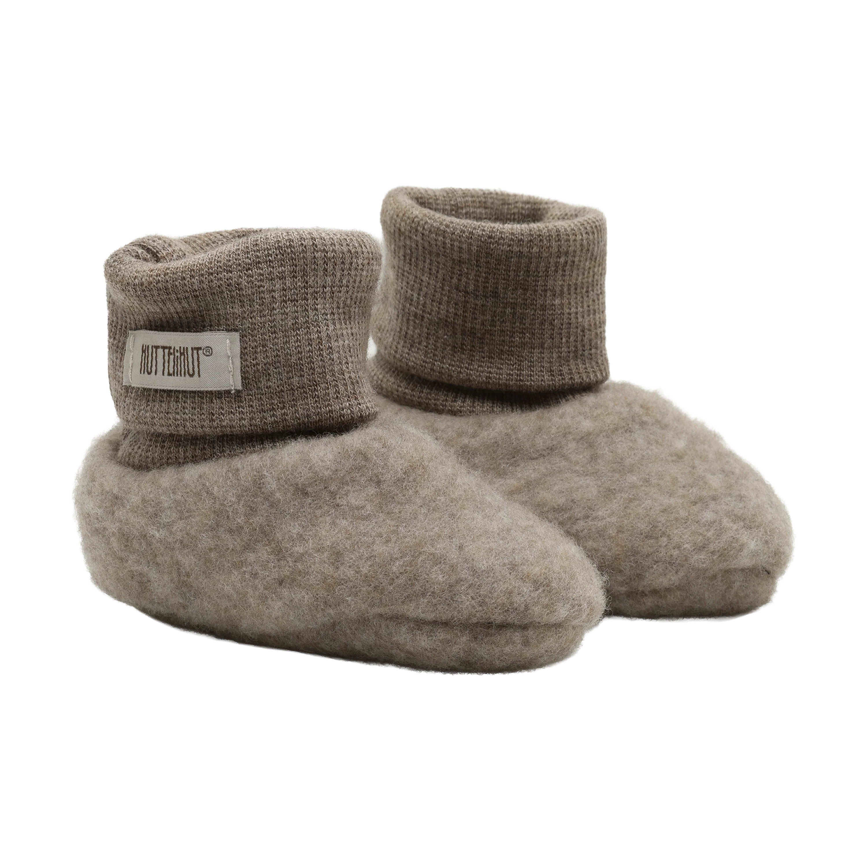 HUTTEliHUT Footies Wool Fleece - Savannah Melange