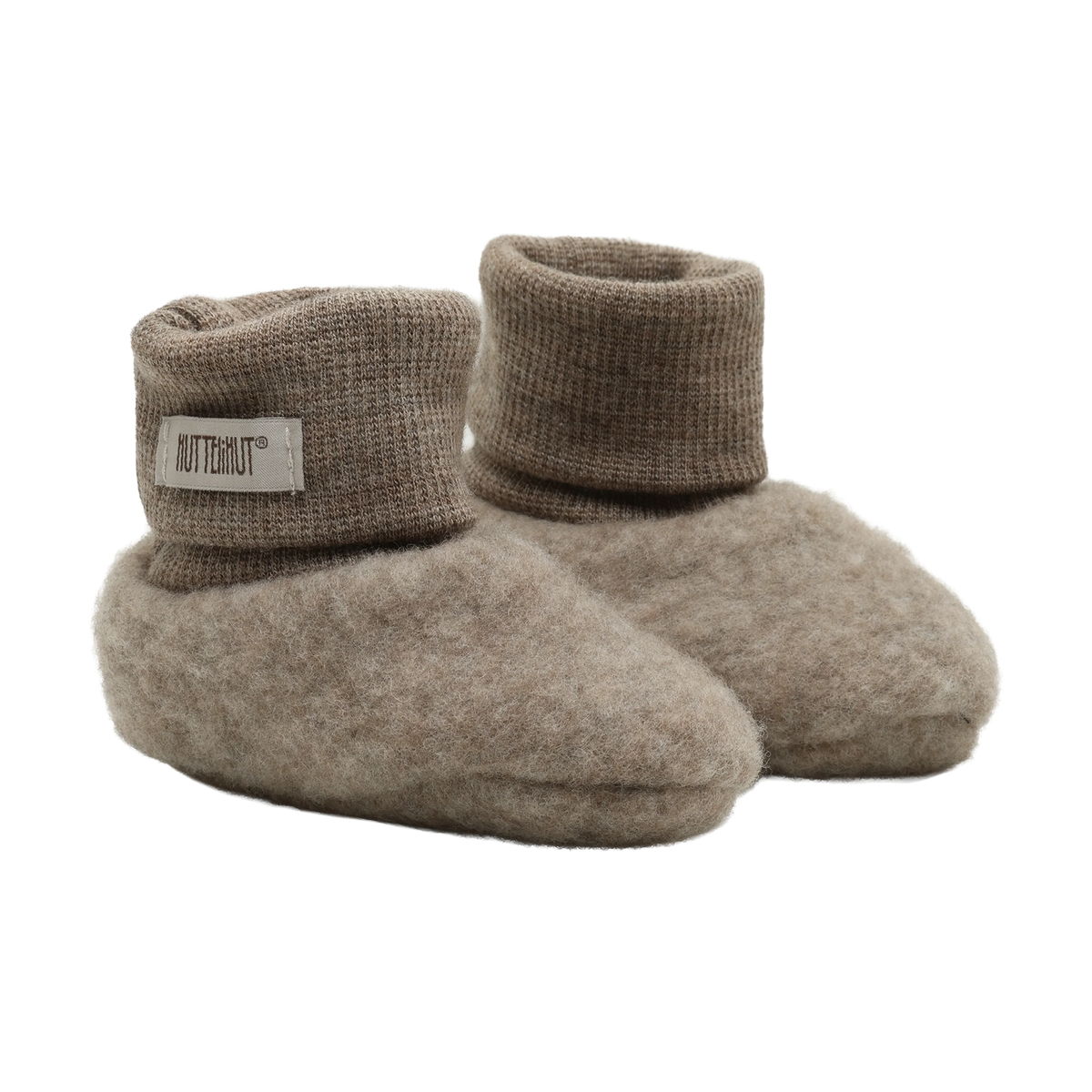 HUTTEliHUT Footies Wool Fleece - Savannah Melange