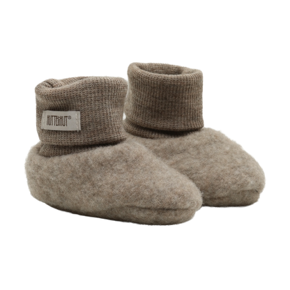 HUTTEliHUT Footies Wool Fleece - Savannah Melange
