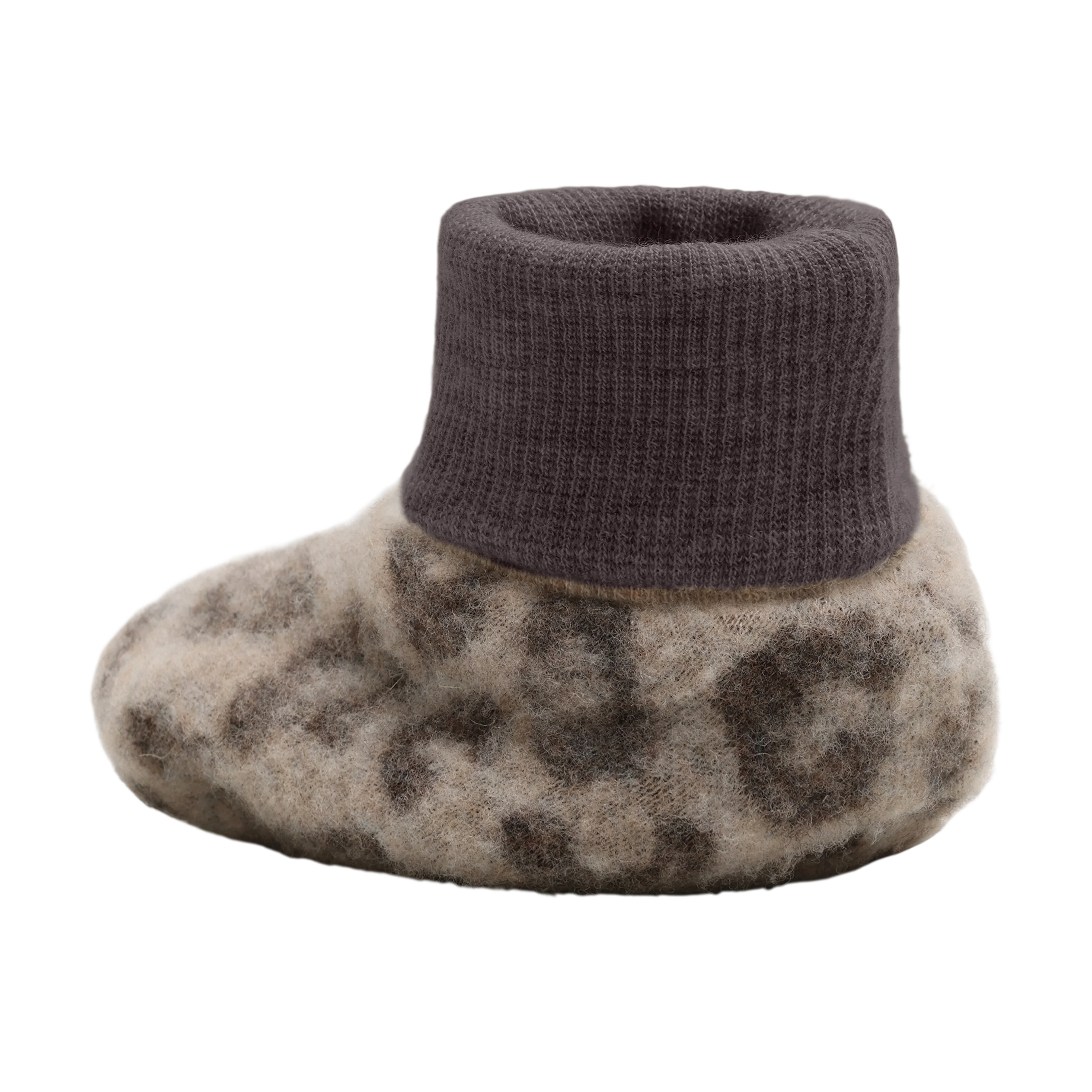 HUTTEliHUT Footies Wool Fleece 2-layer - Camel Melange