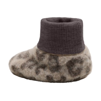 HUTTEliHUT Footies Wool Fleece 2-layer - Camel Melange