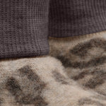 HUTTEliHUT Footies Wool Fleece 2-layer - Camel Melange
