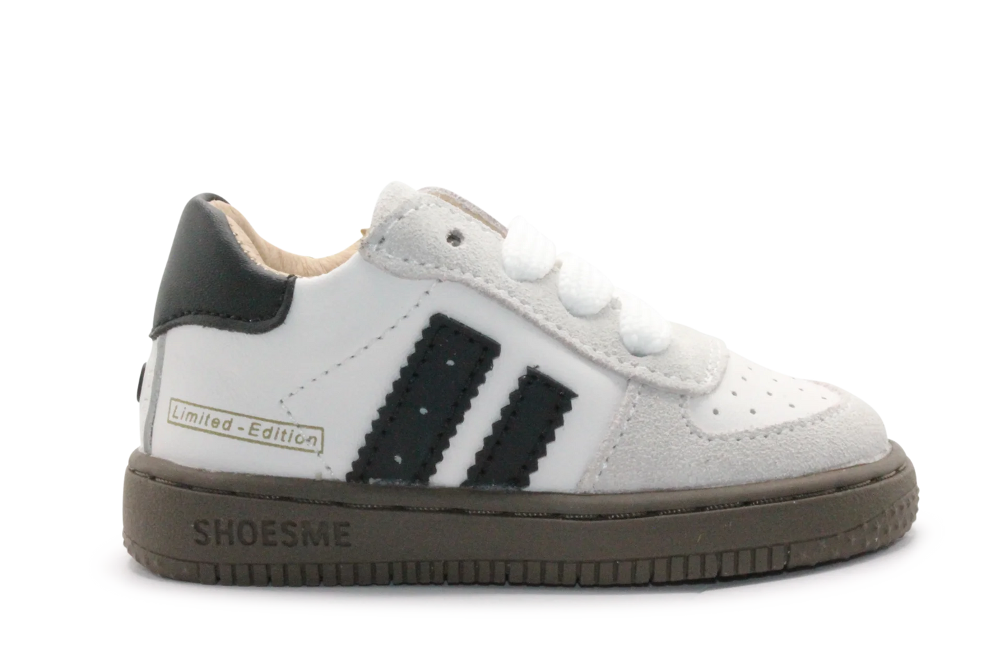 Shoesme Eerste Loop Sneaker - BN26W002- Beige Wit Zwart