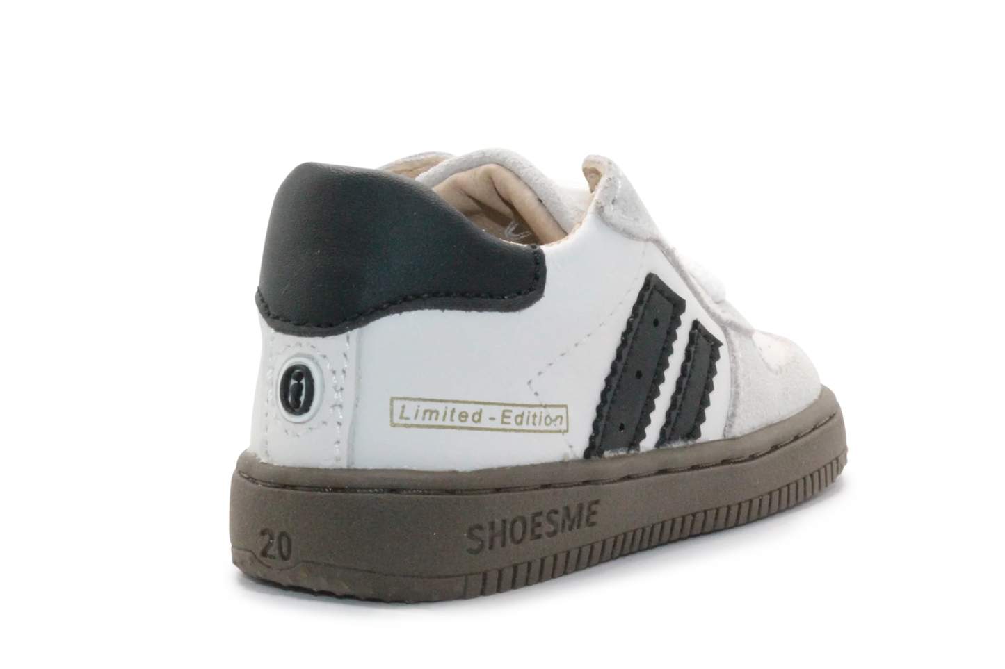 Shoesme Eerste Loop Sneaker - BN26W002- Beige Wit Zwart