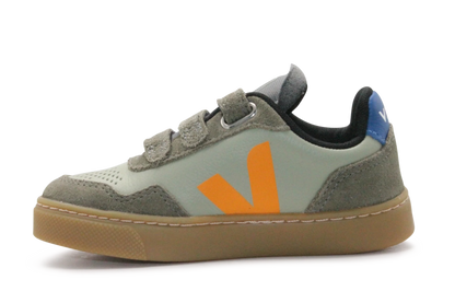 Veja Klittenband Schoen V90-Small Leer - Clay Mango Kaki