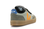 Veja Klittenband Schoen V90-Small Leer - Clay Mango Kaki