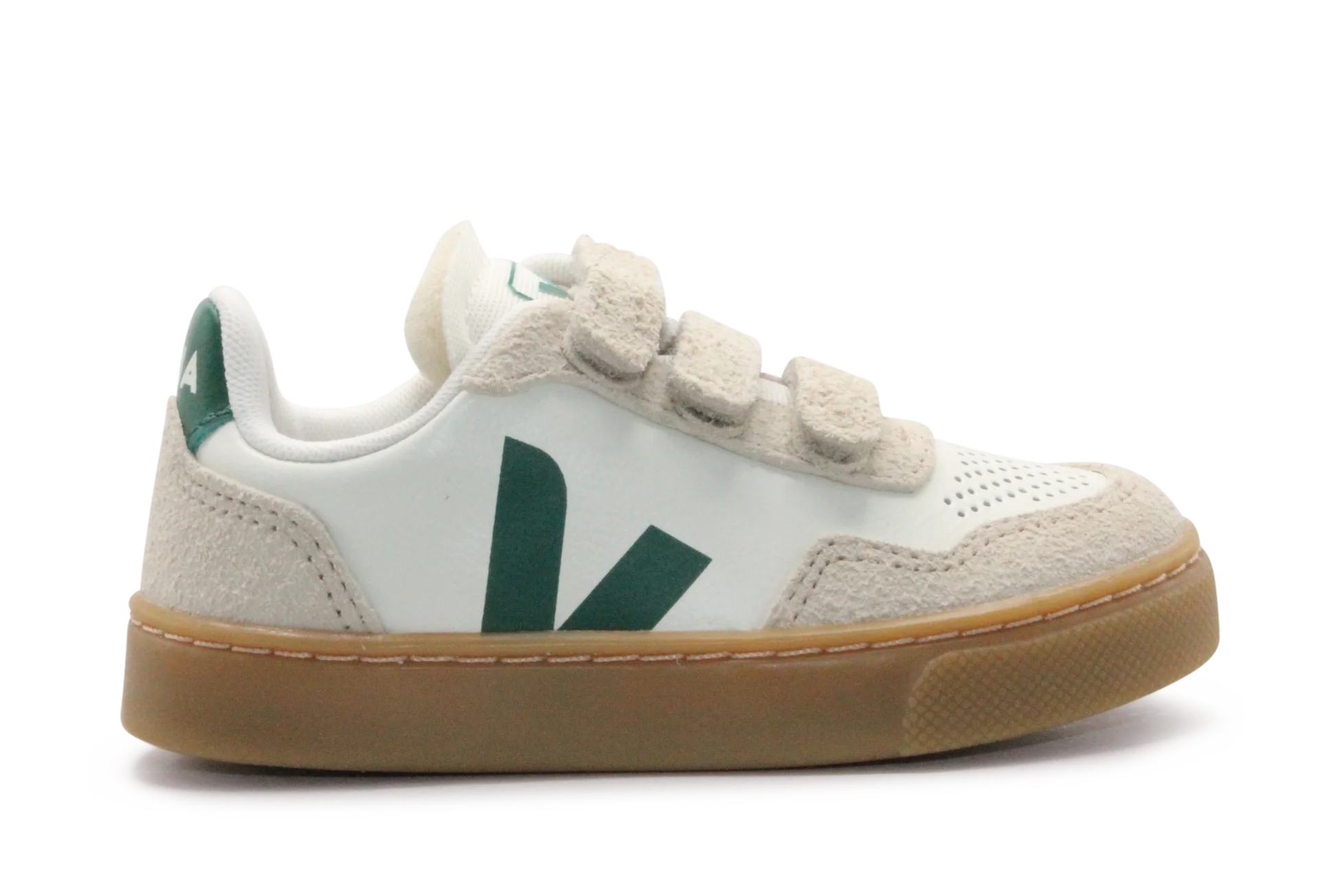 Veja Klittenband Schoen V90-Small Leer - Pure Golf Almond