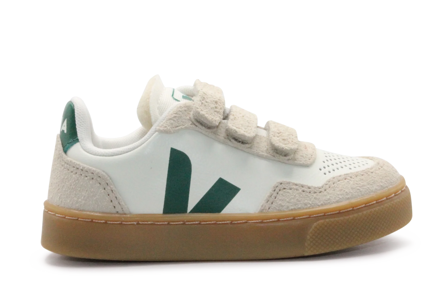 Veja Klittenband Schoen V90-Small Leer - Pure Golf Almond