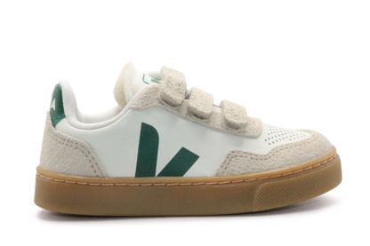 Veja Klittenband Schoen V90-Small Leer - Pure Golf Almond