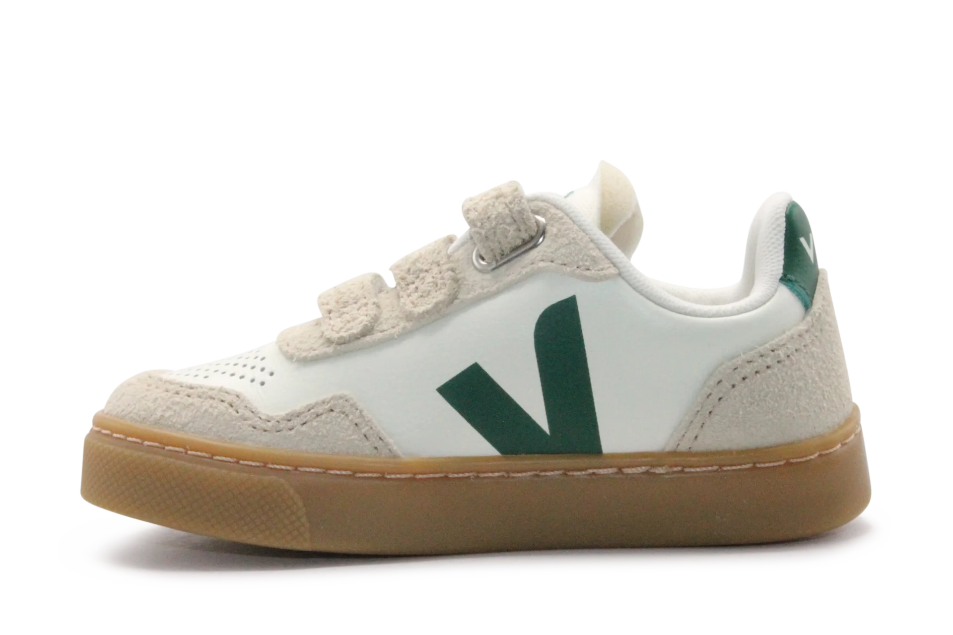 Veja Klittenband Schoen V90-Small Leer - Pure Golf Almond