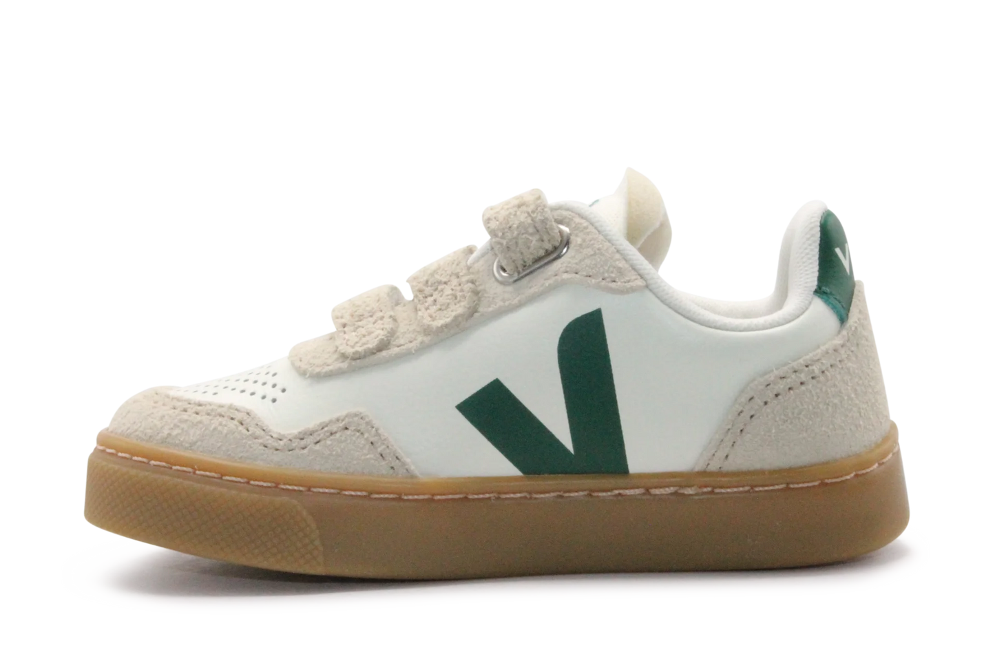 Veja Klittenband Schoen V90-Small Leer - Pure Golf Almond