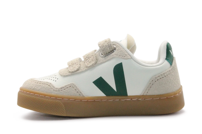 Veja Klittenband Schoen V90-Small Leer - Pure Golf Almond
