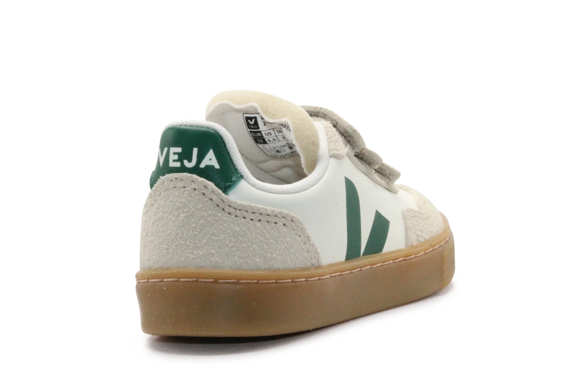 Veja Klittenband Schoen V90-Small Leer - Pure Golf Almond