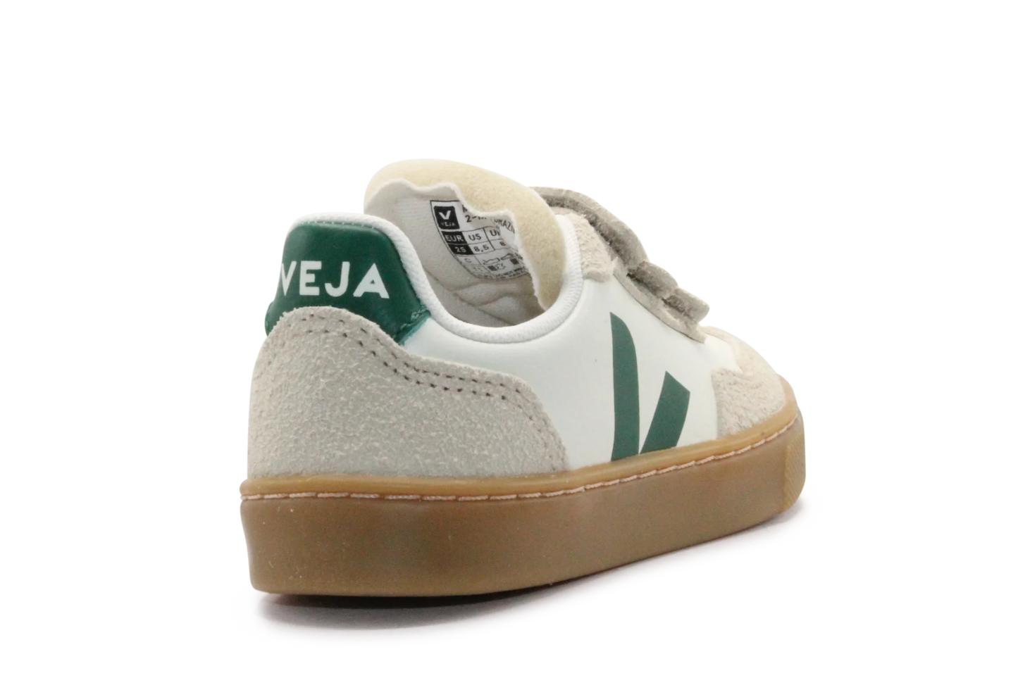 Veja Klittenband Schoen V90-Small Leer - Pure Golf Almond