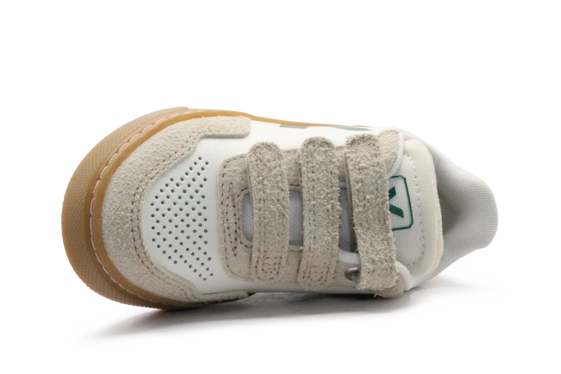 Veja Klittenband Schoen V90-Small Leer - Pure Golf Almond